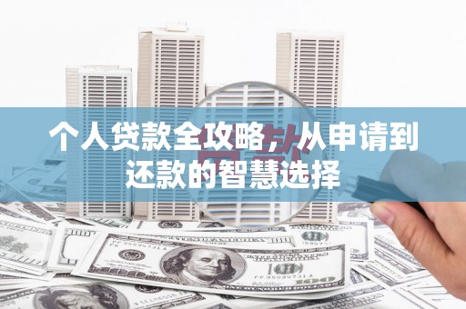 万秀个人贷款全攻略，从申请到还款的智慧选择