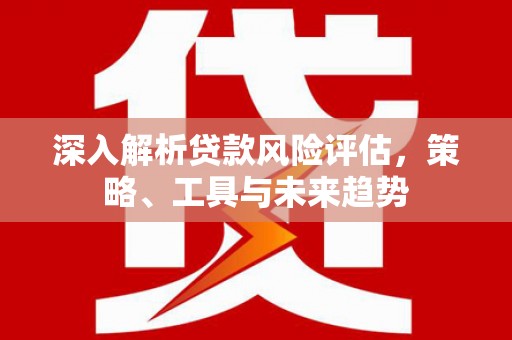 万秀深入解析贷款风险评估，策略、工具与未来趋势