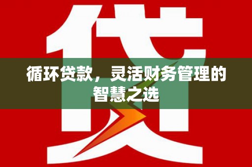 万秀循环贷款，灵活财务管理的智慧之选