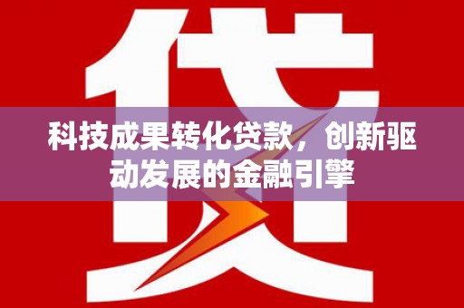 万秀科技成果转化贷款，创新驱动发展的金融引擎