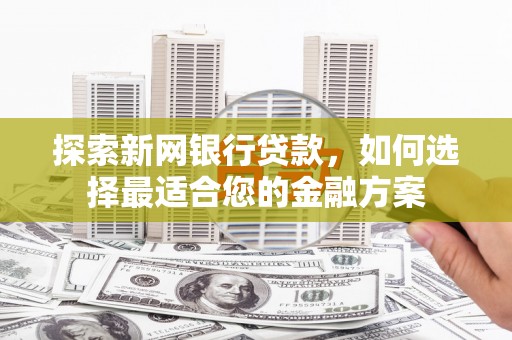 万秀探索新网银行贷款，如何选择最适合您的金融方案