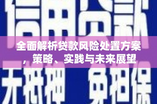 万秀全面解析贷款风险处置方案，策略、实践与未来展望