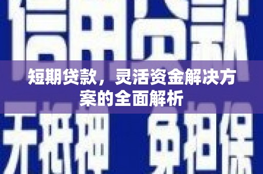 万秀短期贷款，灵活资金解决方案的全面解析