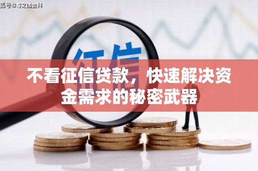 万秀不看征信贷款，快速解决资金需求的秘密武器