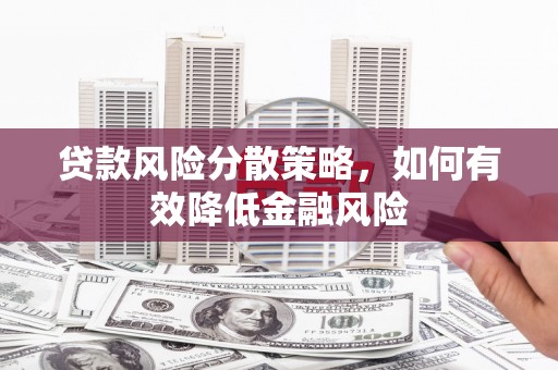 万秀贷款风险分散策略，如何有效降低金融风险