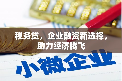 万秀税务贷，企业融资新选择，助力经济腾飞