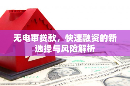 万秀无电审贷款，快速融资的新选择与风险解析