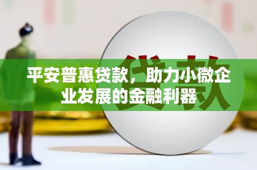 万秀平安普惠贷款，助力小微企业发展的金融利器