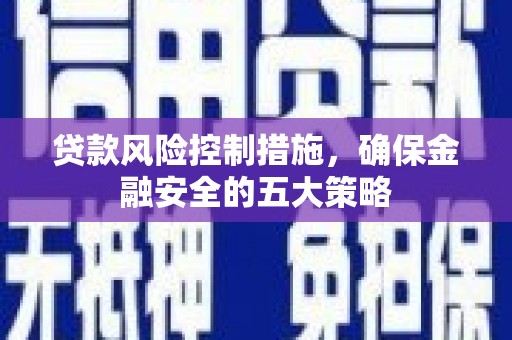 万秀贷款风险控制措施，确保金融安全的五大策略