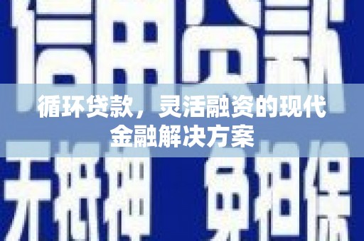 万秀循环贷款，灵活融资的现代金融解决方案