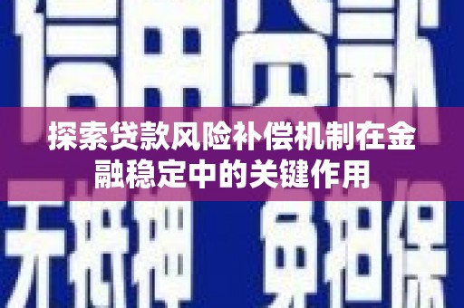 万秀探索贷款风险补偿机制在金融稳定中的关键作用