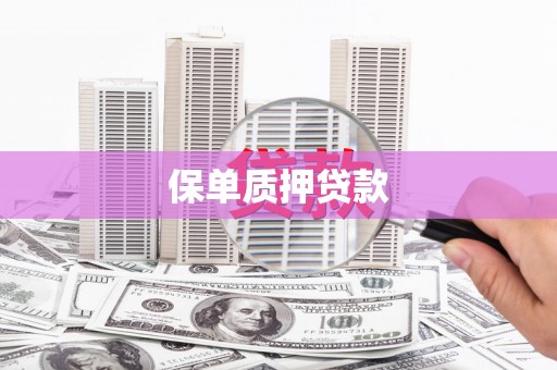 万秀保单质押贷款
